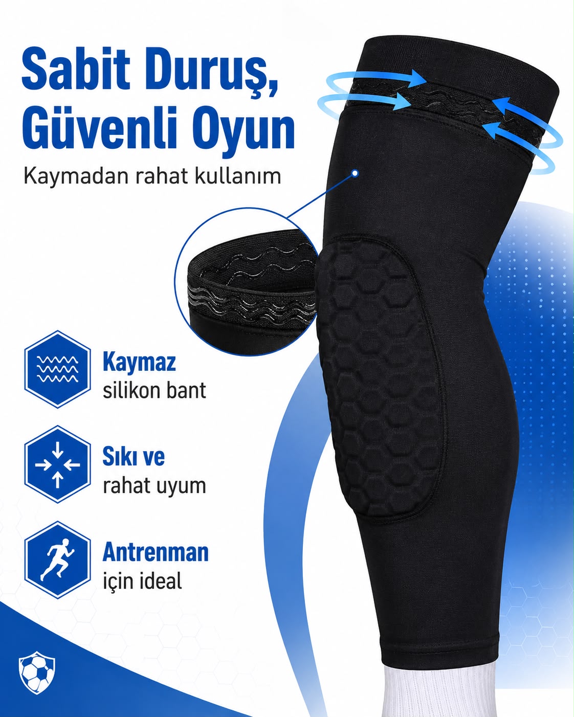 DizPower Sporcu Dizlik – Kaymaz & Koruyucu**