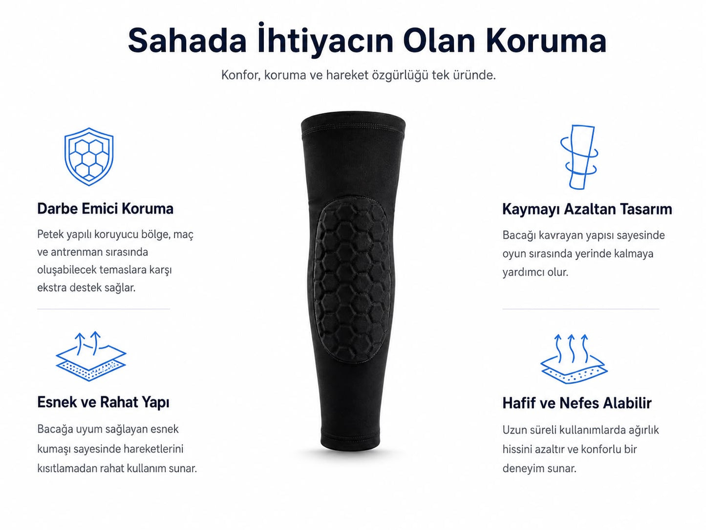 DizPower Sporcu Dizlik – Kaymaz & Koruyucu**